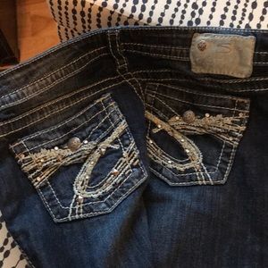 Silver Natsuki wide leg jeans
